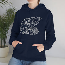 Load image into Gallery viewer, Cat Playing D&D Heavy Blend™ Hooded Sweatshirt
