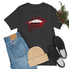 Load image into Gallery viewer, Vampire Lips Jersey Short Sleeve Tee