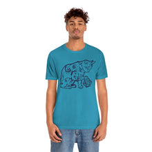 Load image into Gallery viewer, Cat Playing D&D Jersey Short Sleeve Tee