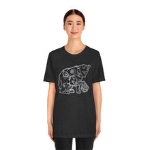 Load image into Gallery viewer, Cat Playing D&D Jersey Short Sleeve Tee