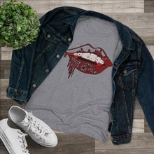 Load image into Gallery viewer, Vampire Lips Slim Fit Triblend Tee