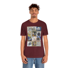 Load image into Gallery viewer, Medieval Cats Licking Their Butts Jersey Short Sleeve Tee