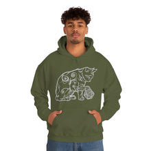 Load image into Gallery viewer, Cat Playing D&D Heavy Blend™ Hooded Sweatshirt
