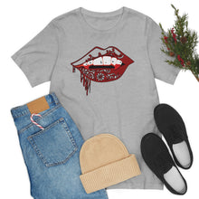 Load image into Gallery viewer, Vampire Lips Jersey Short Sleeve Tee