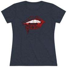 Load image into Gallery viewer, Vampire Lips Slim Fit Triblend Tee