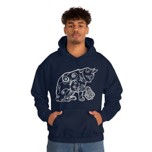 Load image into Gallery viewer, Cat Playing D&D Heavy Blend™ Hooded Sweatshirt