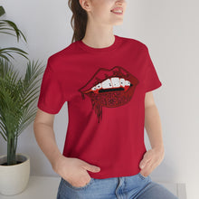 Load image into Gallery viewer, Vampire Lips Jersey Short Sleeve Tee