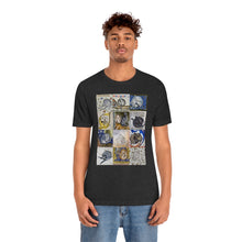 Load image into Gallery viewer, Medieval Cats Licking Their Butts Jersey Short Sleeve Tee