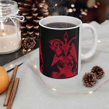 Load image into Gallery viewer, Red Baphomet Ceramic Mug 11oz
