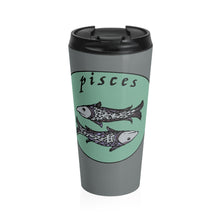 Load image into Gallery viewer, Pisces Vintage Stainless Steel Travel Mug