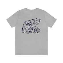 Load image into Gallery viewer, Cat Playing D&D Jersey Short Sleeve Tee