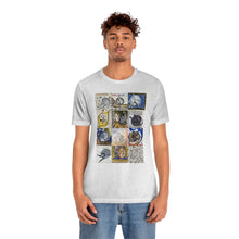 Load image into Gallery viewer, Medieval Cats Licking Their Butts Jersey Short Sleeve Tee