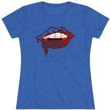 Load image into Gallery viewer, Vampire Lips Slim Fit Triblend Tee