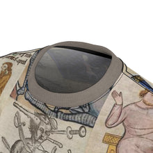 Load image into Gallery viewer, People Getting Stabbed in Medieval Manuscripts AOP  Tee