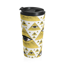 Load image into Gallery viewer, Illuminati Eye Stainless Steel Travel Mug
