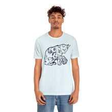 Load image into Gallery viewer, Cat Playing D&D Jersey Short Sleeve Tee
