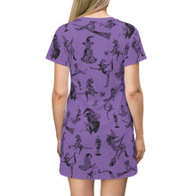 Load image into Gallery viewer, Witchy Vibes All Over Print T-Shirt Dress