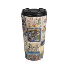 Load image into Gallery viewer, People Getting Stabbed in Medieval Manuscripts Stainless Steel Travel Mug