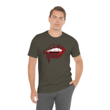 Load image into Gallery viewer, Vampire Lips Jersey Short Sleeve Tee