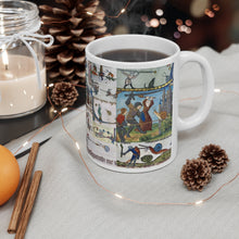 Load image into Gallery viewer, Medieval Knights Fighting Snails Ceramic Mug 11oz