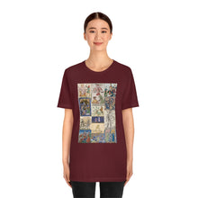 Load image into Gallery viewer, People Getting Stabbed in Medieval Manuscripts Jersey Short Sleeve Tee