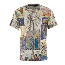 Load image into Gallery viewer, People Getting Stabbed in Medieval Manuscripts AOP  Tee