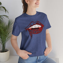 Load image into Gallery viewer, Vampire Lips Jersey Short Sleeve Tee