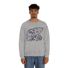 Load image into Gallery viewer, Cat Playing D&D Heavy Blend™ Crewneck Sweatshirt
