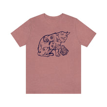 Load image into Gallery viewer, Cat Playing D&D Jersey Short Sleeve Tee