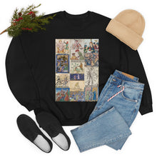 Load image into Gallery viewer, People Getting Stabbed In Medieval Manuscripts Heavy Blend™ Crewneck Sweatshirt
