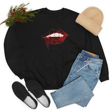 Load image into Gallery viewer, Vampire Lips Heavy Blend™ Crewneck Sweatshirt