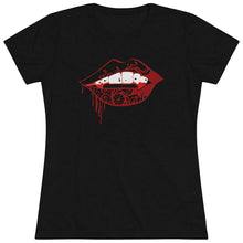Load image into Gallery viewer, Vampire Lips Slim Fit Triblend Tee