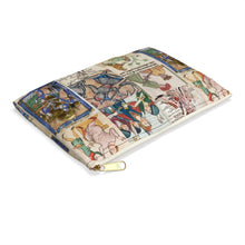 Load image into Gallery viewer, People Getting Stabbed in Medieval Manuscripts Accessory Pouch