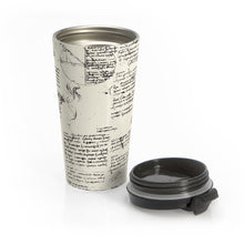 Load image into Gallery viewer, Da Vinci&#39;s Notebook Stainless Steel Travel Mug