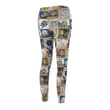 Load image into Gallery viewer, Medieval Cats Licking Their Butts Casual Leggings
