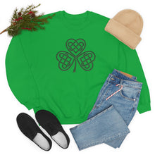 Load image into Gallery viewer, Celtic Shamrock Heavy Blend™ Crewneck Sweatshirt