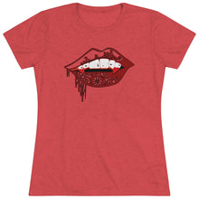 Load image into Gallery viewer, Vampire Lips Slim Fit Triblend Tee