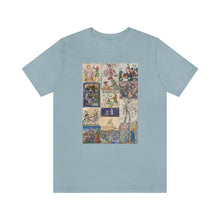 Load image into Gallery viewer, People Getting Stabbed in Medieval Manuscripts Jersey Short Sleeve Tee