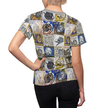Load image into Gallery viewer, Medieval Cats Licking Their Butts Women&#39;s AOP  Tee