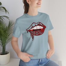 Load image into Gallery viewer, Vampire Lips Jersey Short Sleeve Tee