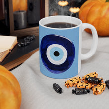 Load image into Gallery viewer, Blue Nazar Ceramic Mug 11oz