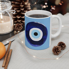 Load image into Gallery viewer, Blue Nazar Ceramic Mug 11oz