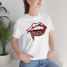 Load image into Gallery viewer, Vampire Lips Jersey Short Sleeve Tee