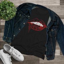 Load image into Gallery viewer, Vampire Lips Slim Fit Triblend Tee