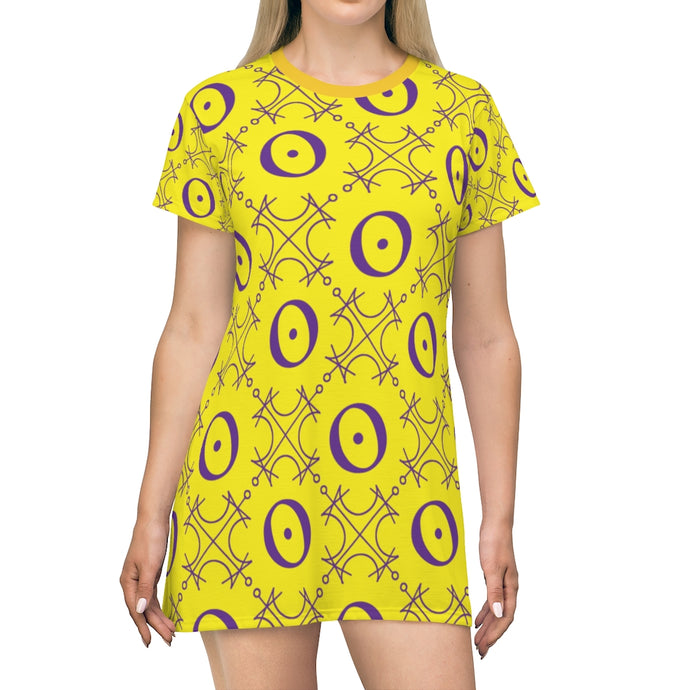 Sol Seal All Over Print T-Shirt Dress