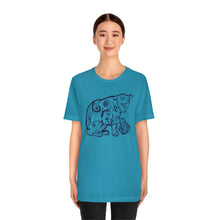 Load image into Gallery viewer, Cat Playing D&D Jersey Short Sleeve Tee