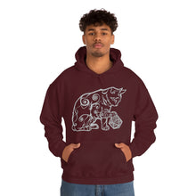 Load image into Gallery viewer, Cat Playing D&D Heavy Blend™ Hooded Sweatshirt