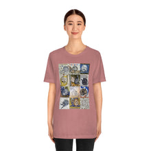 Load image into Gallery viewer, Medieval Cats Licking Their Butts Jersey Short Sleeve Tee