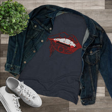 Load image into Gallery viewer, Vampire Lips Slim Fit Triblend Tee