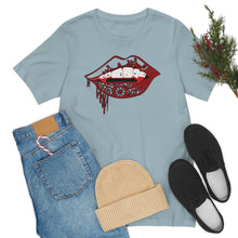 Load image into Gallery viewer, Vampire Lips Jersey Short Sleeve Tee
